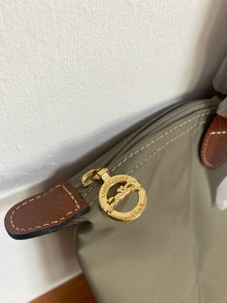 Bolso Longchamp Plegable Marrón y Verde.