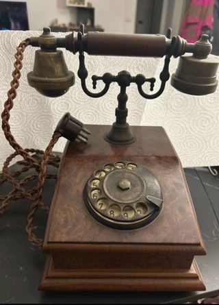 Telefono vintage Telcer con disco combinatore