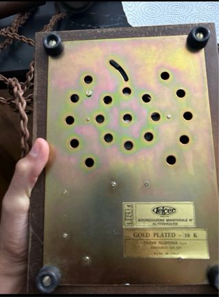 Telefono vintage Telcer con disco combinatore