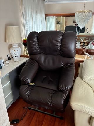 Sillón Relax Eléctrico Marrón.