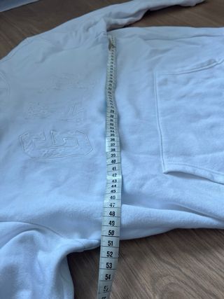 Sudadera Gap Blanca con Logo Bordado