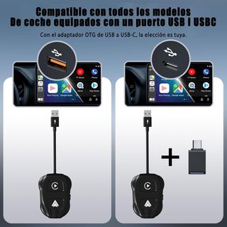 Sewell Carplay Inalambrico iOS y Adaptador Android