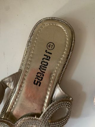 Infradito J.FLOWERS donna oro/argento taglia 41