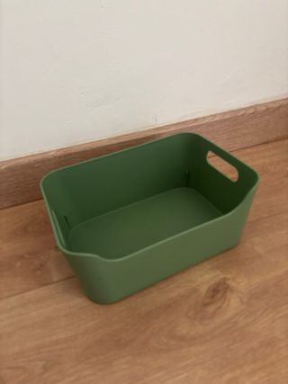 2 Cajas de plástico verde