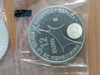 16 Monedas Plata de 12 Euros. 18g de plata.
