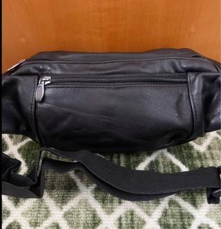 Marsupio vera pelle nero