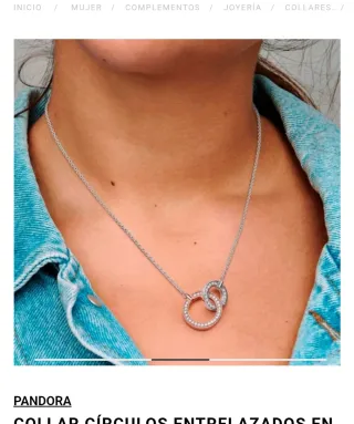 Collar Pandora Círculos Entrelazados