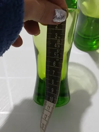 Bicchieri da liquore vintage verdi