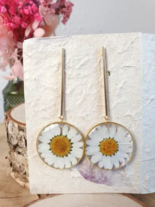 Pendientes, collares, pulseras de Flores Naturales