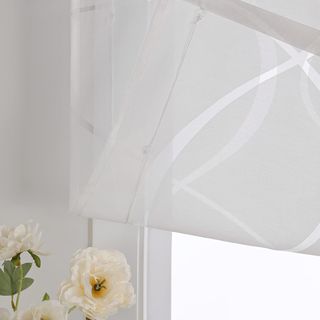 Estor con cinta de velcro, cortina para salón, coc