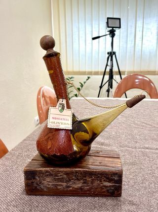 Lote de 2 porrones de cristal vintage Porrón