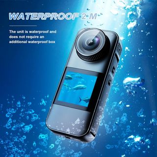 Doble Pantalla Camara Deportiva 4K 60FPS Pantalla