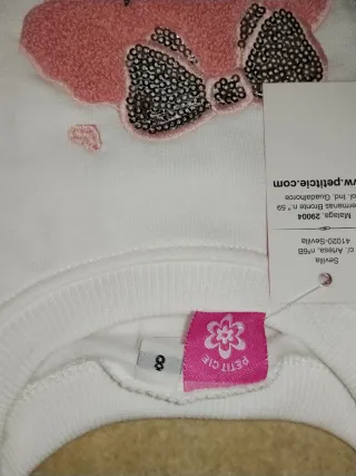 Conjunto niña camiseta y legging rosa