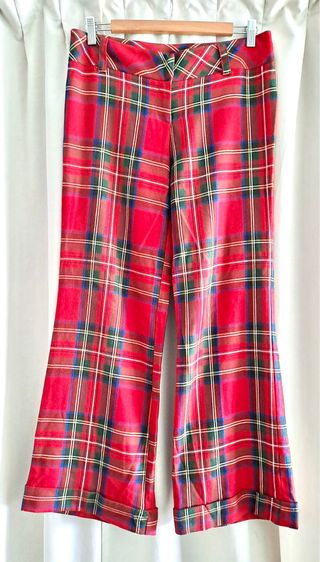 Pantalón Tartán Rojo Talla M