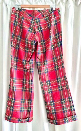 Pantalón Tartán Rojo Talla M