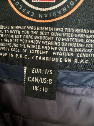 Chaqueta NUEVA Geographical Norway azul mujer