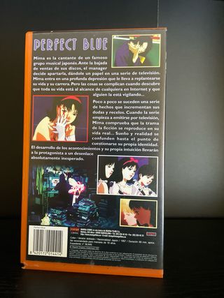 Perfect Blue VHS Anime Terror Psicológico