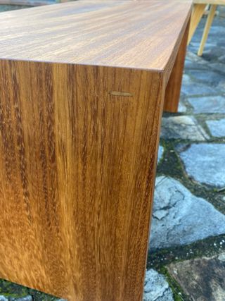 Mesa de centro , madera maciza de iroko