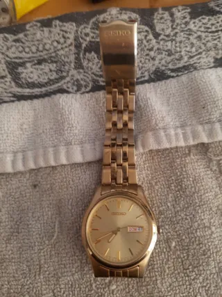 Orologio Seiko dorato da uomo