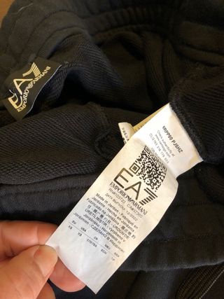 Pantalón chándal Emporio Armani Negro Talla XS