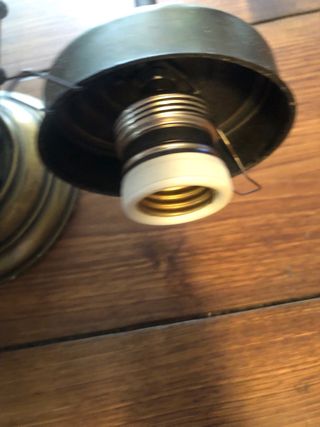 Aplique de pared dorado