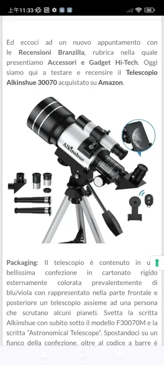 Telescopio para niños y Adultos, diámetro de Lente