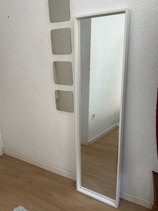 Espejo grande marco blanco