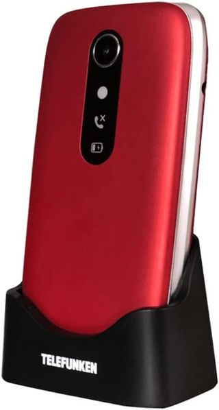 Telefunken S540 - Teléfono móvil, Rojo