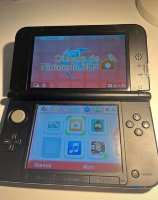 Nintendo 3DS XL Negra+Cargador+Lapiz+Funda