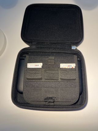 Nintendo 3DS XL Negra+Cargador+Lapiz+Funda