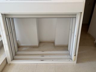 Ventana aluminio blanco climalit