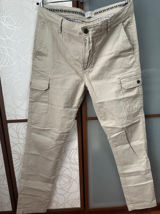 Pantalón Cargo Alvaro Moreno T 32 Beige