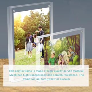 Marco de fotos acrílico 15 x 20 cm, magnético tran