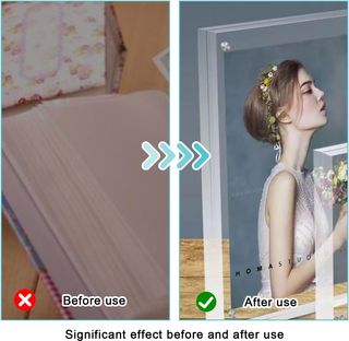 Marco de fotos acrílico 15 x 20 cm, magnético tran