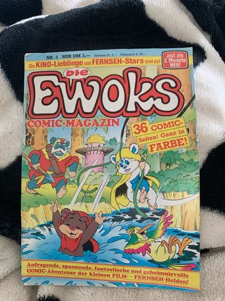Conjunto de revistas alemãs 80s Die Ewoks
