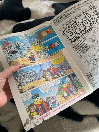 Conjunto de revistas alemãs 80s Die Ewoks