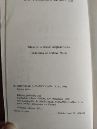 Libro Clea de sL.Durrell