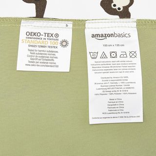 Amazon Basics 2 piezas Cama de microfibra Funda nó