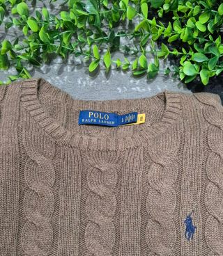 Maglione Polo Ralph Lauren Beige M Cotone