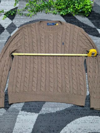 Maglione Polo Ralph Lauren Beige M Cotone