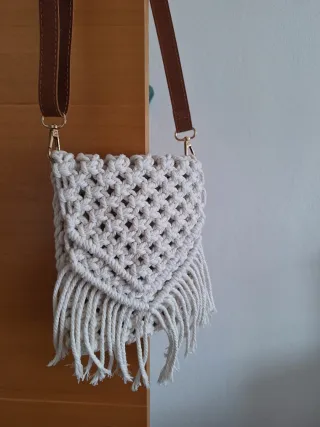Bolso Macramé Blanco Nuevo