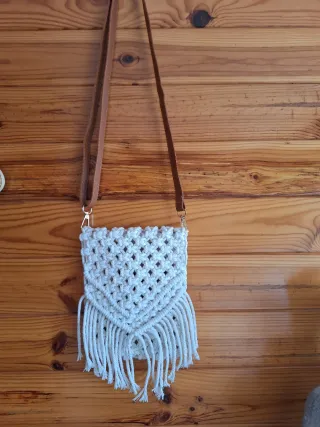 Bolso Macramé Blanco Nuevo