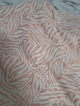 Soprabito zebrato rosa e bianco