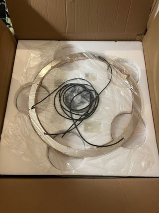 Lámpara Techo Decorativa Aves Madera