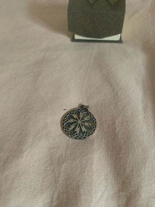 Pendientes Plata 1ª Ley FlorPerla regalo colgante