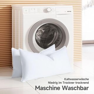 Homyrium Almohada de Plumón 40x80 Almohada Plumas