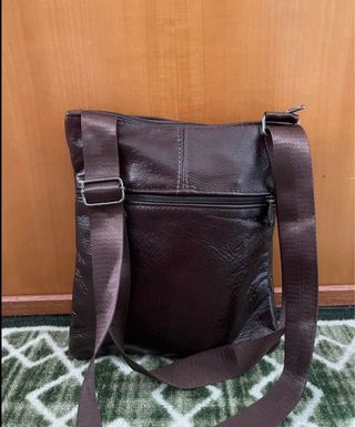 Borsello vera pelle marrone