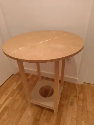 Mesa camilla madera redonda