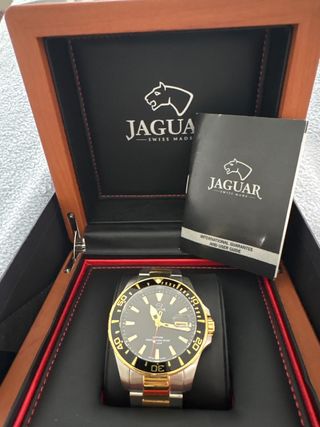 Reloj Jaguar Nuevo Oro y Plata
