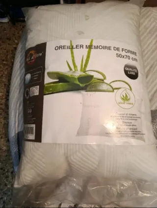 Almohada Fil d'Ocre 50x70 Aloe Vera